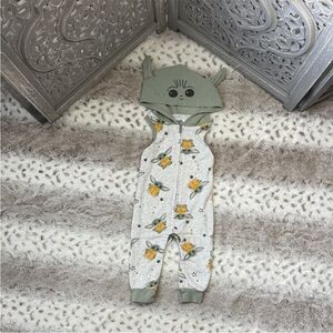 Disney Star Wars baby Yoda Grogu hoodie jumpsuit 6-9 months boys girls fandom